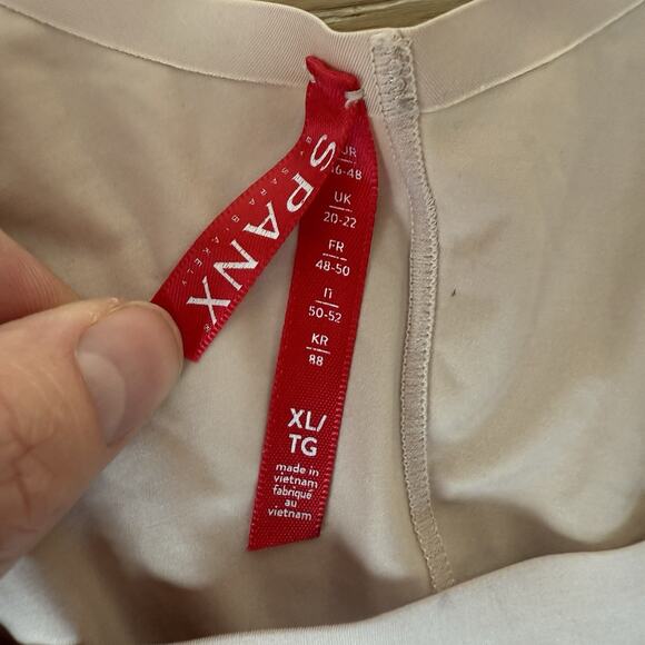 Spanx Beige Open Bust Mid-Thigh Shaping Bodysuit XL Nude Shape-wear - Picture 6 of 11